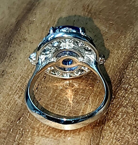 14k white gold  engagement Ring 5.14CT. Natural o… - image 10