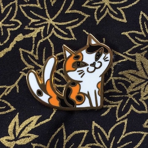 NILLY the NEKOMATA yokai enamel pin