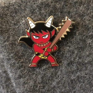 EMI ONI yokai enamel pin