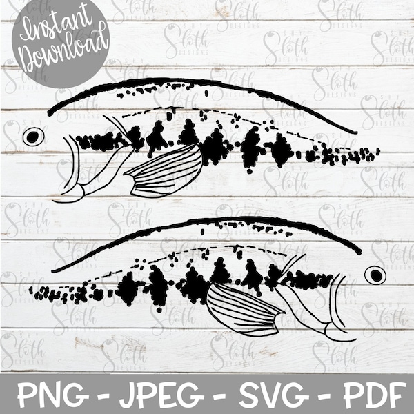Fishing Lure SVG, Fishing Lure Pattern, SVG Cut File for Cutting Machines