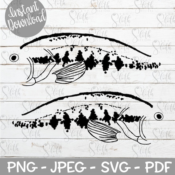 Download Fishing Lure SVG Fishing Lure Pattern SVG Cut File for | Etsy