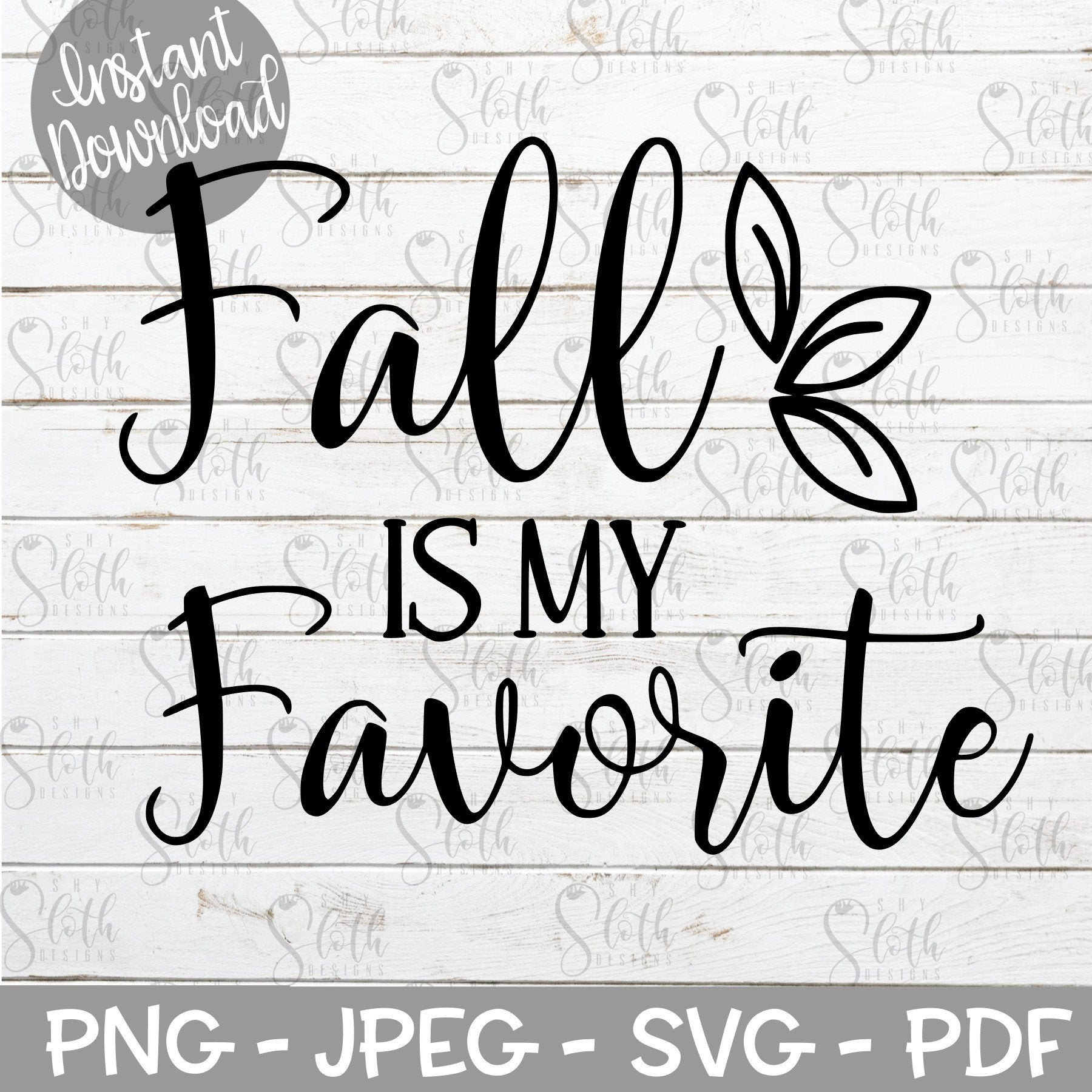 Fall is My Favorite SVG Cut File for Silhouette and Cricut Cutting ...