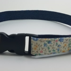 Upcycled Dog Collar! Dog Collar for Big Dogs! One of a kind! Denim Dog Collar! Handmade Dog Collar!