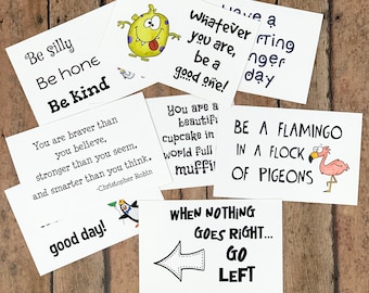 Funny Lunchbox Notes, Set of 8