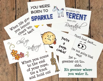 Funny Lunchbox Notes, Set of 8