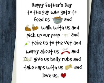 Funny Father's or Mother's Day Card from the Dog