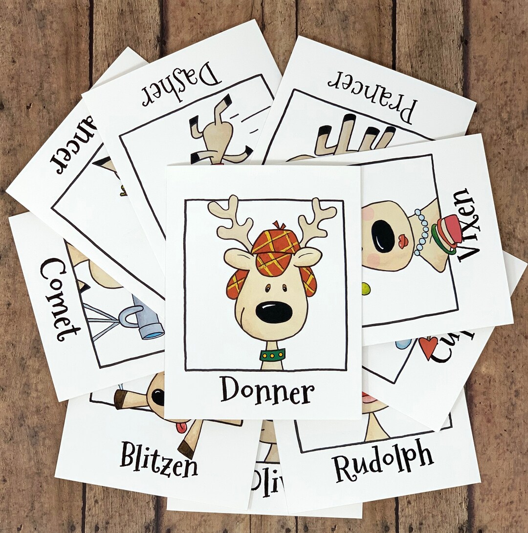 Funny Reindeer Christmas Cards 