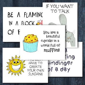 Funny Notecard Set, 5 cards