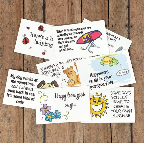 Funny Lunchbox Notes, Set of 8