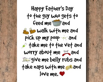 Funny Father's or Mother's Day Card from the Dog