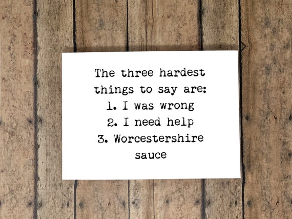 Buy Funny Greeting Card the Three Hardest Things to Say Online in India - Etsy Buy Funny Greeting Card the Three Hardest Things to Say Online in India - Etsy