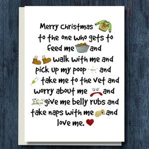 Merry Christmas from the Dog, Funny Christmas Card