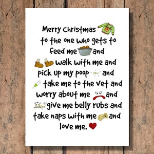 Merry Christmas from the Dog, Funny Christmas Card