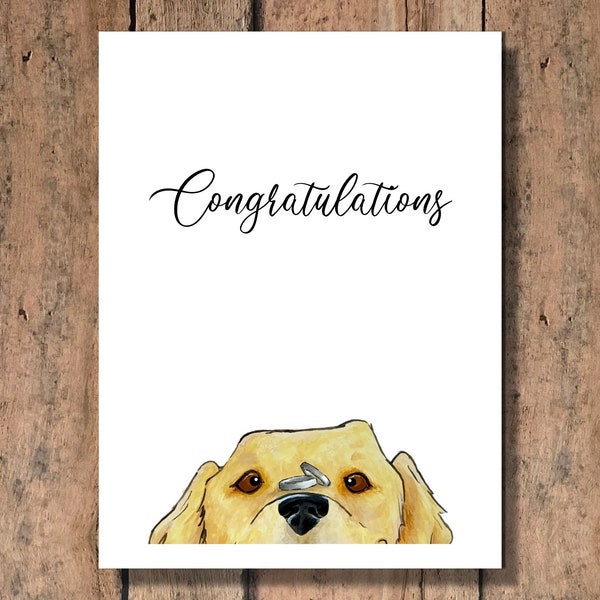 Funny Dog Wedding Card