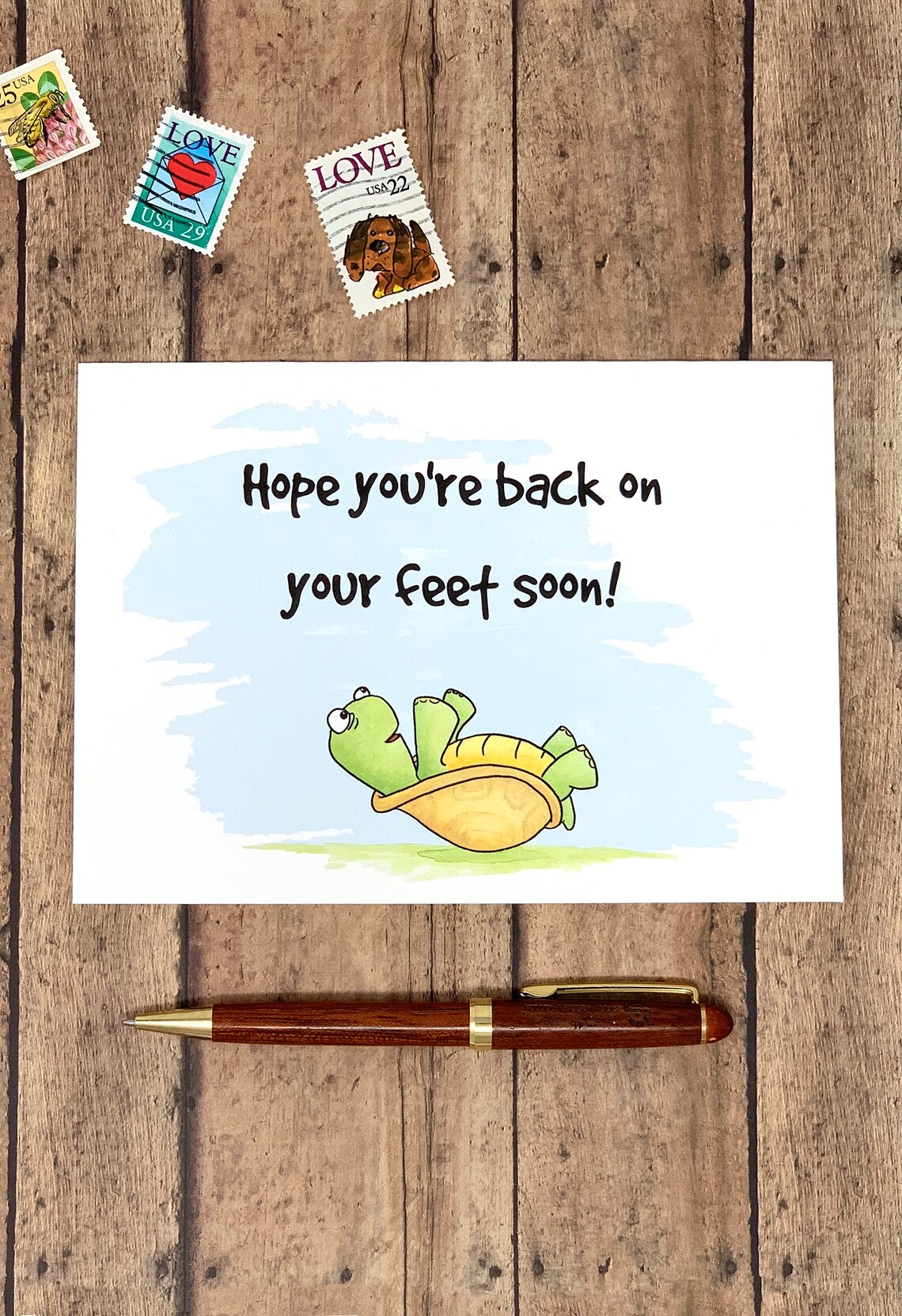 Funny Get Well Card Hope You're Back on Your Feet Soon Etsy