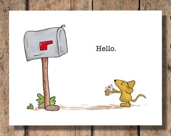 Funny Greeting Card - Hello!