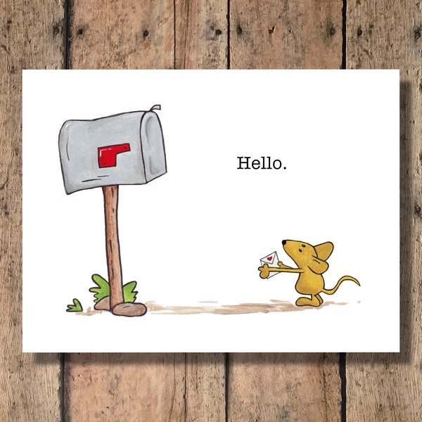 Funny Greeting Card - Hello!