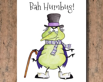 Bah Humbug! Funny Christmas Card