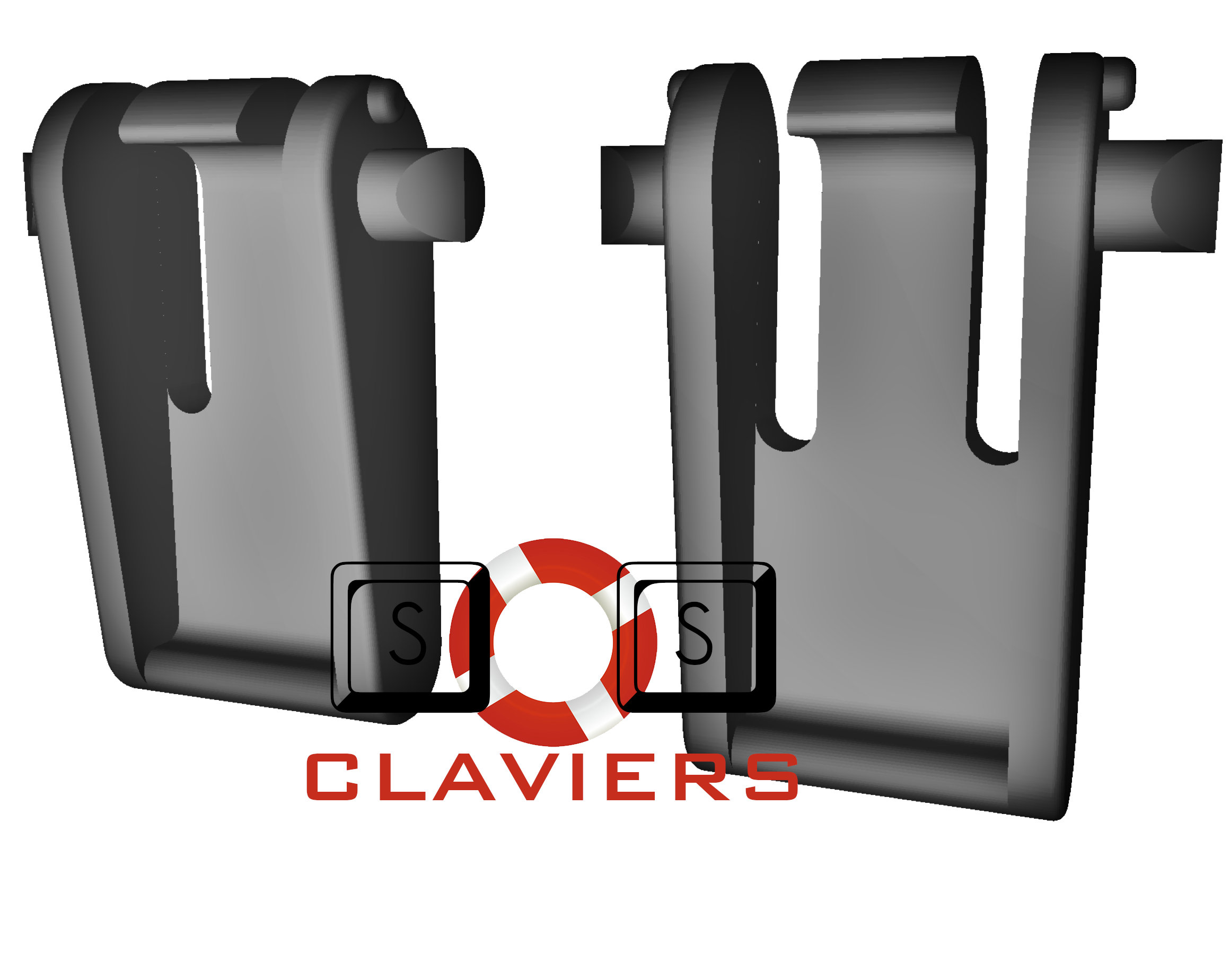 Replacement Feet for Logitech Deluxe Access Keyboard