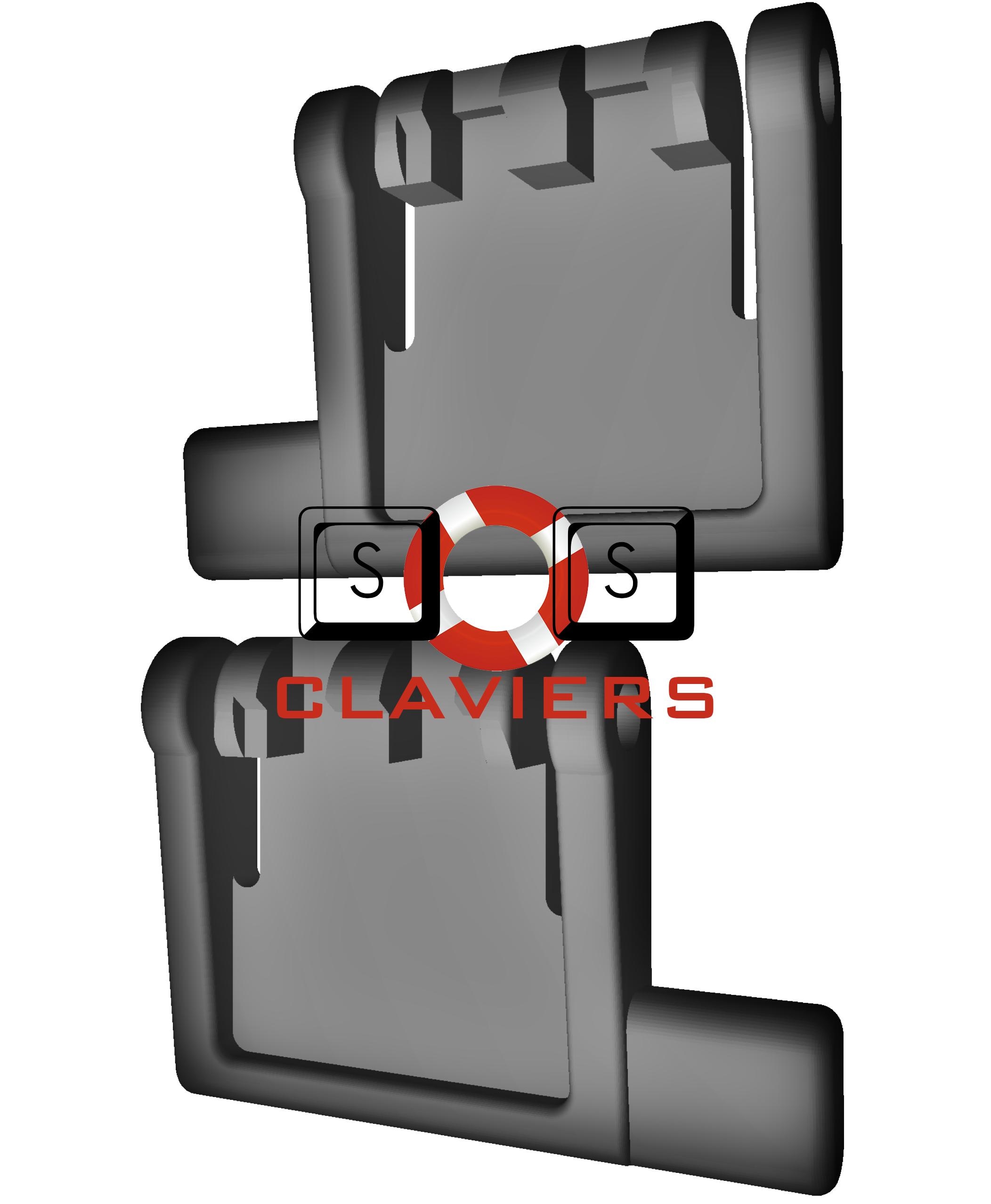 Windows Millenium Pieds Inclinables De Rechange Pour Clavier Microsoft Natural MultiMedia 1.0A – Support De Inclinaison, Noir | Pièce Détachée Accessoire Clavier Ergonomique