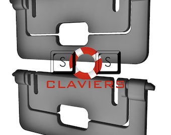 Pieds De Rechange Pour Clavier MSI Vigor GK20 - Set De Pattes Inclinables - Noir