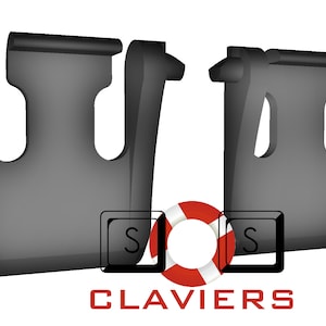 Peut inclure: Deux clips en plastique noir en forme de U. Les clips servent à fixer des objets ensemble.