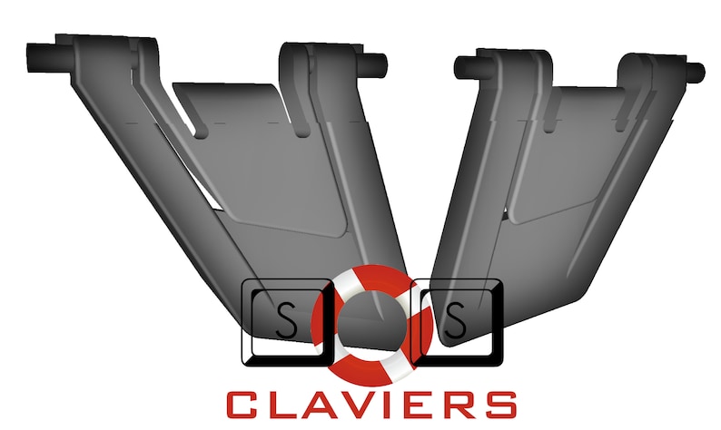 Alienware Pro Gaming AW768 Keyboard Spare Replacement Tilt / Foot ...