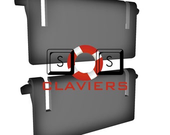 Pieds Inclinaisons De Rechange Pour Clavier Microsoft Digital Media 3000 - Modèle 1343 - Neuf - Fabriqué En France