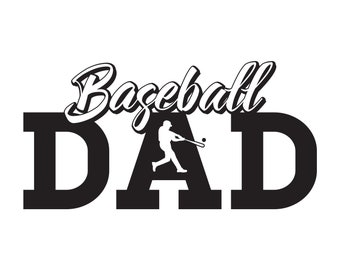 Baseball Dad Editable Vector .ai .svg and .pdf formats Instant Download