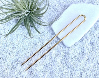 hair stick, hair accesories, hair pin, gold hair stick, silver hair stick, hair stick for thick hair, metal hair stick, gift for her