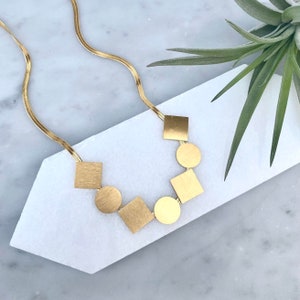 statement necklace, gold necklace, minimal necklace, geometric necklace, modern necklace, necklace, snake chain necklace, gift for her