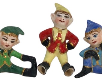 Vintage Ceramic Pixie Elves