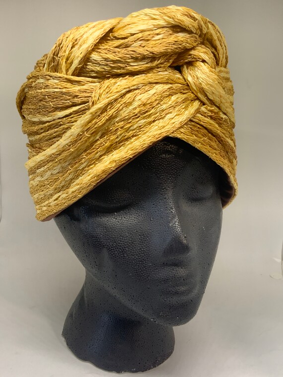 Vintage Woven Straw Cloche
