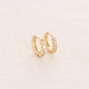 Mini diamond huggies, Mini gold huggies, Mini gold hoops, Dainty hoops, Dainty huggies, Diamond hoops, Diamond huggies, Minimalist earrings