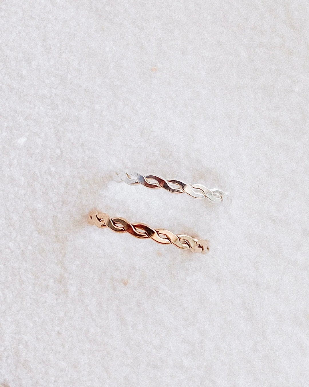 Rope Ring, Rope Band, Braided Ring, Braid Ring, Gold Braided Ring