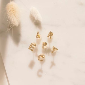 Letter studs, Alphabet earrings, Stud initial earrings, Alphabet studs, Initial studs, Gold studs, Alphabet jewelry, Cartilage earrings