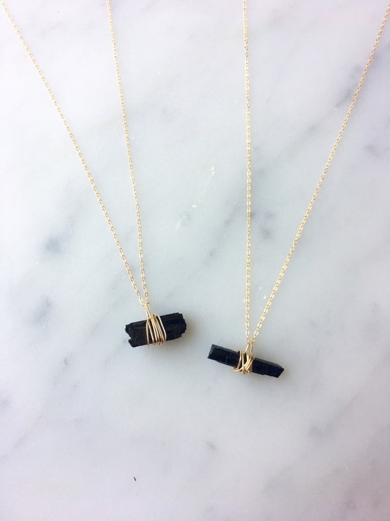 black tourmaline pendant