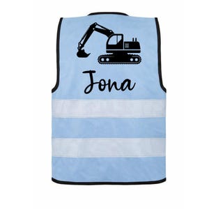 High-visibility vest, safety vest for children, personalized with name, many designs, various colors/sizes, safety for school, kindergarten, travel, outdoor activities image 6