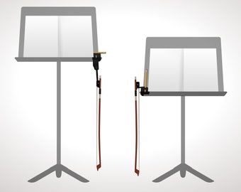 Nelson Bow Holder Music Stand Hook with Pencil Holder