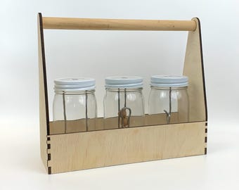 Wooden Holder for Jar Games