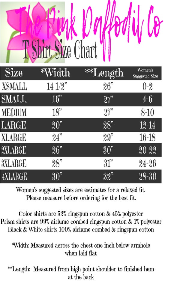 Journeys Size Chart