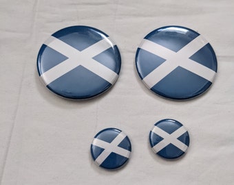 Scottish Scotland Scots Flag Magnet Pinback Button 2.25 or 1 inch