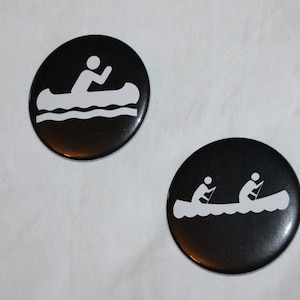 Kayak Kayaking Paddling Rafting Raft Pinback Button or Magnet 2.25 inch