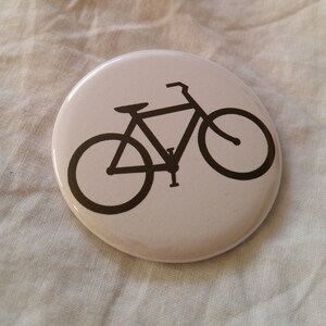 Bike Cyclist Bicycle Bicyclist Right Pinback Button or Magnet 2.25 inch