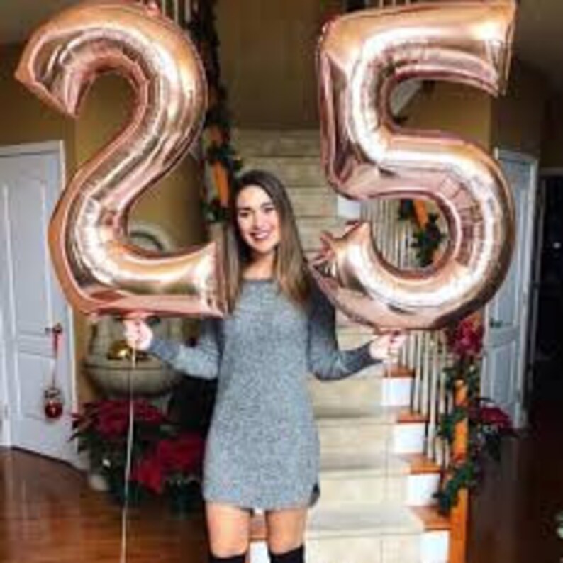 Birthday Balloons Customer Number Balloon 34 Giant Gold Number Foil Balloon Gold Party Decoration
