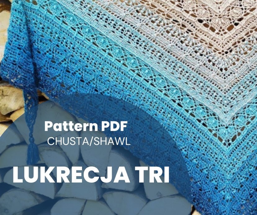 Wzór Pdf LUKRECJA Chusta Szydełkowa - Etsy Denmark