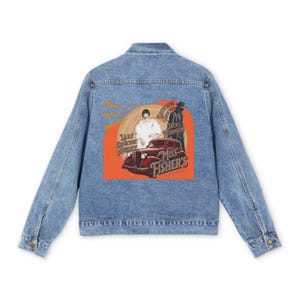 Phryne fisher murder mysteries custom denim jacket | Phryne and Jack | Jack and Phryne fisher | Miss fisher shirt | Miss Fischer