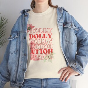 Holly Dolly Christmas Dolly Shirt, cute Christmas shirts, Christmas retro cowgirl shirt