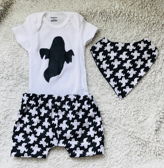 Ghost Baby Boy Clothing Set / Cool Baby Clothes / Alternative Etsy