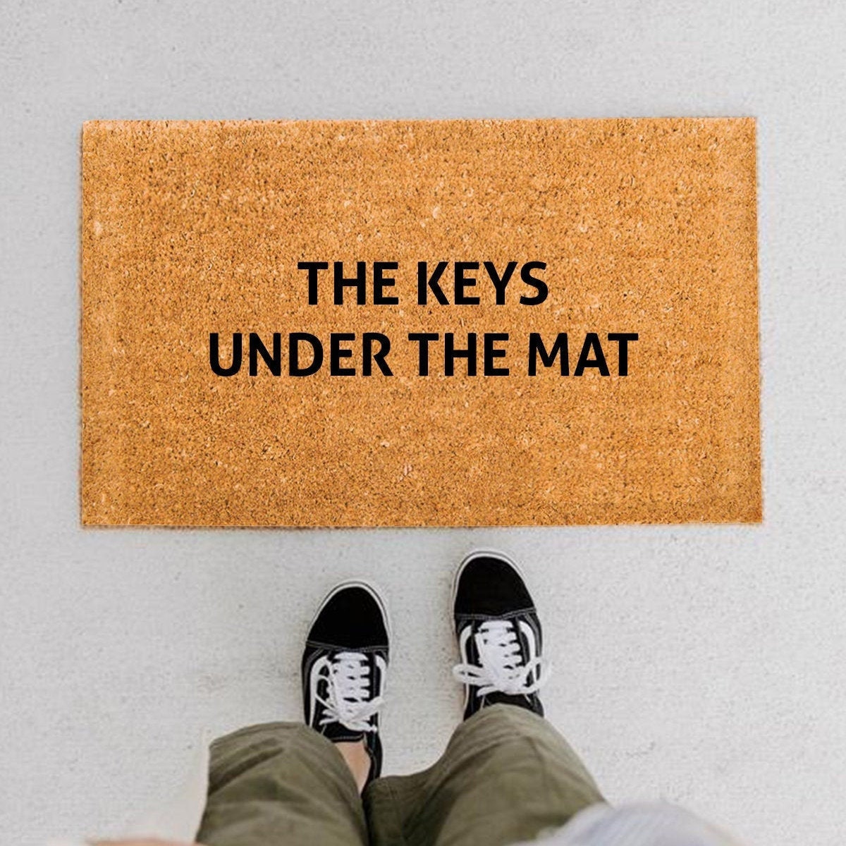 The Keys Under The Mat Doormat Mat Front Door Etsy
